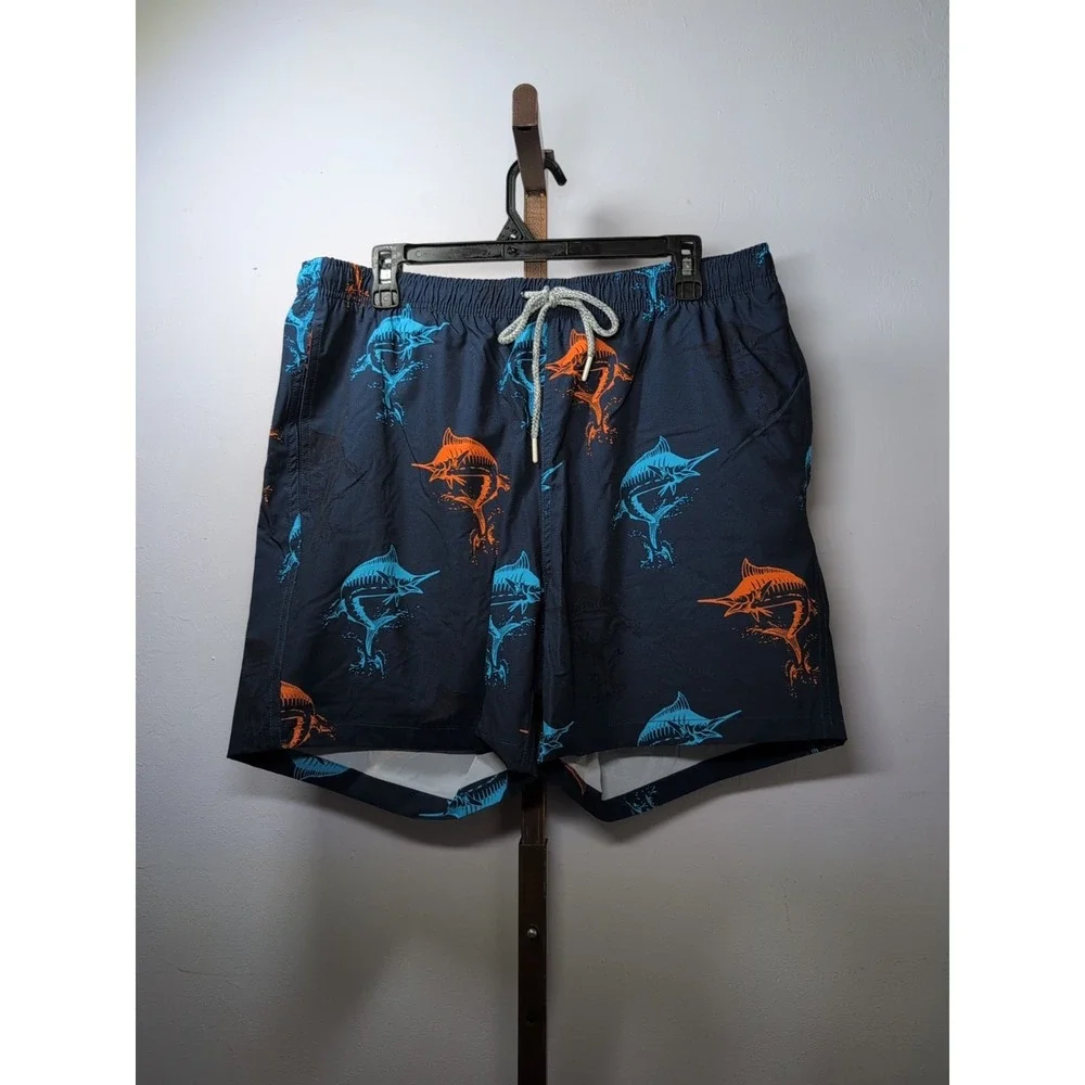 Rainforest Swim Trunks Navy‎ Blue Mens Size Large NEW $69 Men's NWT